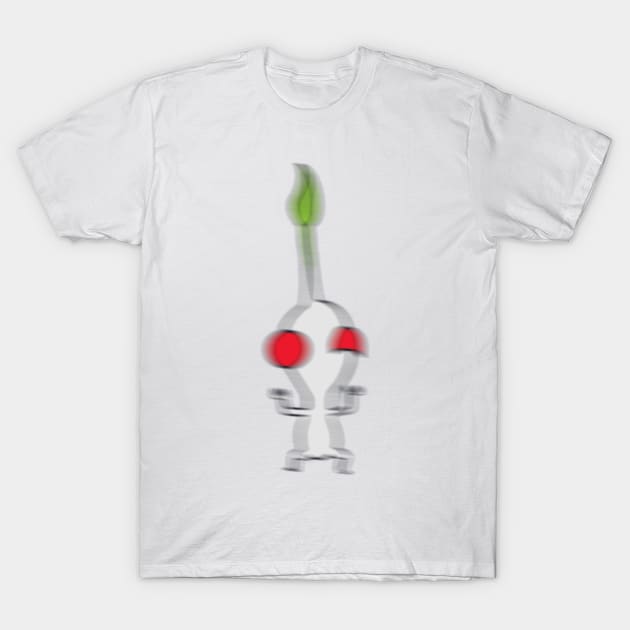 white pikmin's unbridled rage T-Shirt by artsy-Eden